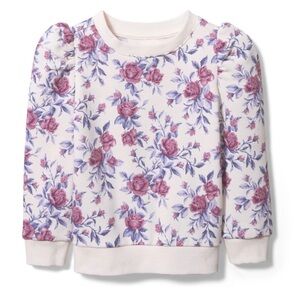 Janie and Jack French Terry Floral Sweatshirt🪻